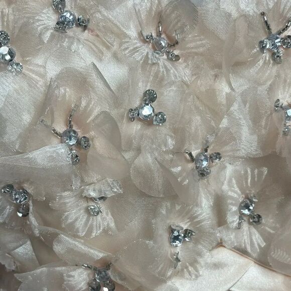 Bee Darlin Tulle sweetheart Neckline Strapless Prom Dress Pink Size 11/12 - Picture 5 of 5